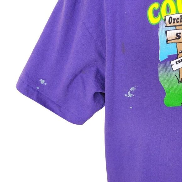 Vintage Country Spirit Run T Shirt Mens Size Large 90s Orchard Prairie Cow Goat - Picture 3 of 7